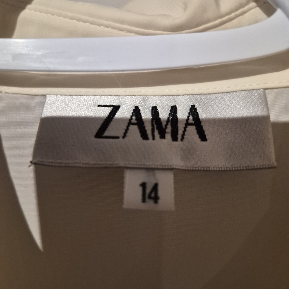 ZAMA Cream Button-Up Blouse - Picture 2 of 7